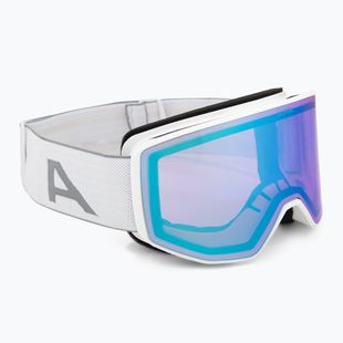 Maschera da sci Alpina Venet Q-Lite white matt/blue