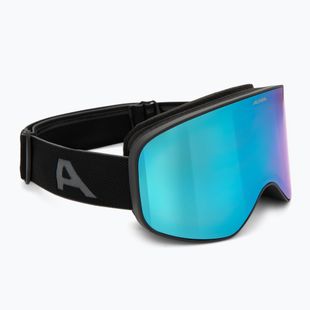 Maschera da sci Alpina Slope Q-Lite black/black matt/blue