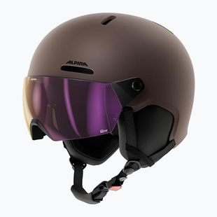 Casco da sci Alpina Arber 2 Visor Q-Lite ox brown matt