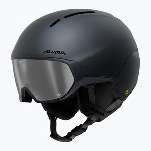 Casco da sci Alpina Vizzard QV MIPS midnight grey matt