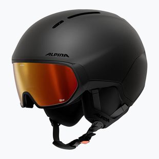 Casco da sci Alpina Vizzard Q-Lite black matte