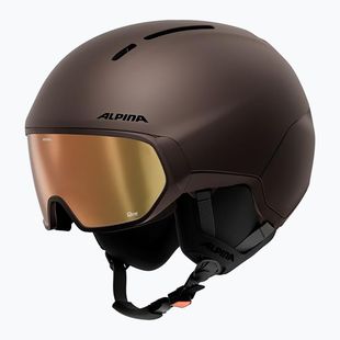 Casco da sci Alpina Vizzard Q-Lite ox brown att