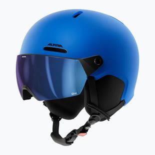 Casco da sci per bambini Alpina Zupo 2 Visor Q-Lite blue matt