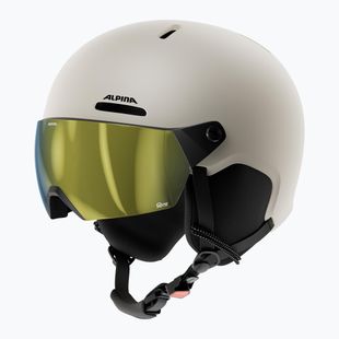 Casco da sci per bambini Alpina Zupo 2 Visor Q-Lite sand matt