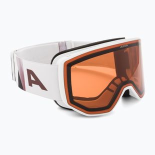 Maschera da sci Alpina Venet M white/rose matt