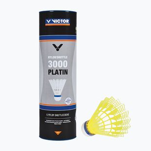Volani da badminton VICTOR Nylon Shuttle 3000 fast 6 pz. giallo