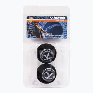 VICTOR Squashball Giallo 2 pezzi nero.