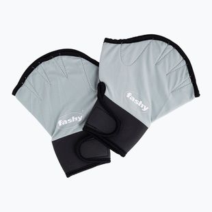 Fashy 4462 guanti da aquafitness in neoprene grigio/nero