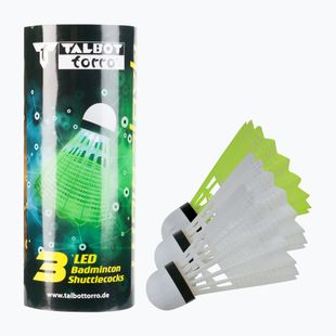 Talbot-Torro Federball Magic Night LED freccette da badminton 3 pz.