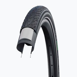 Copertone per bicicletta SCHWALBE Road Cruiser Plus Puncture Guard Green Compound 28 x 1.60 black reflective