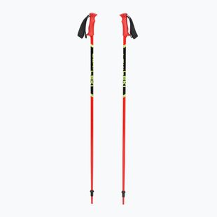 Bastoncini da sci per bambini LEKI Racing rosso brillante/nero/giallo fluo