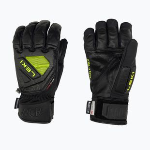 Guanti da sci da uomo LEKI WCR C-Tech 3D nero ghiaccio/limone