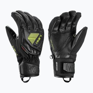 Guanti da sci junior LEKI WCR C-Tech 3D Junior black/ice lemon