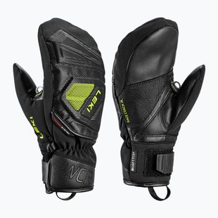 Guanti da sci per bambini LEKI WCR C-Tech 3D Junior Mitt black/ice lemon