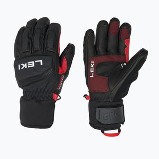 Guanto da sci LEKI Griffin Pro 3D nero/rosso/bianco per uomo