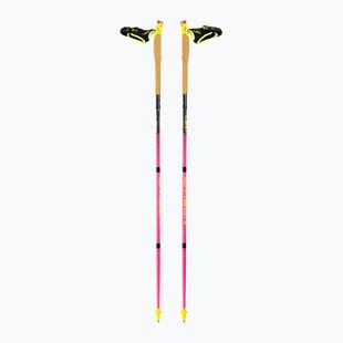 Leki Ultratrail FX.One bastoncini da corsa neonpink/neonyellow/naturalcarbon