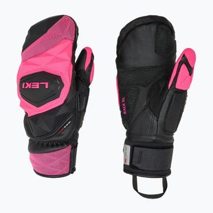 Guanti da sci da donna LEKI WCR Venom SL 3D Mitt nero/rosa