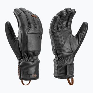 Guanti da sci uomo LEKI Montera Prime black/dark brown