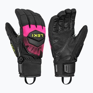 Guanti da sci LEKI WCR Core TR black/neon pink/neon yellow