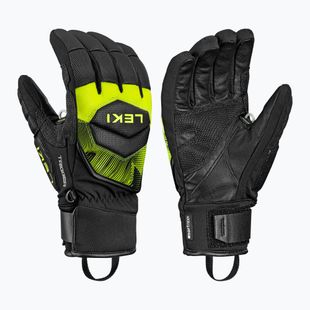 Guanti da sci LEKI WCR Core TR black/neon yellow