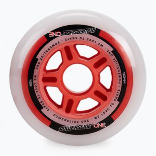 Powerslide PS One Distanziali/Cuscinetti 90 mm/82A 8 pezzi ruote rollerblade rosse con cuscinetti.