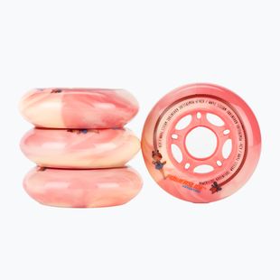 Powerslide Princess Girls Ruota 76 mm/80A 4 pezzi rosso.