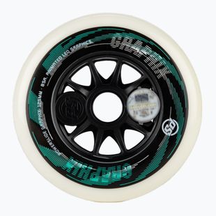 Ruota Powerslide Graphix sinistra 125 mm/85A bianca per rollerblade