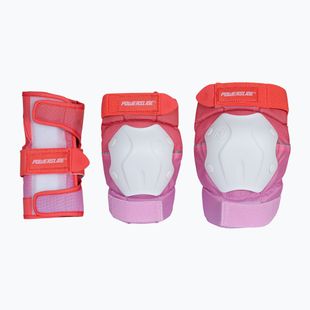 Set di protezioni Powerslide Standard Set red/pink