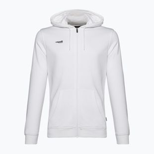 Felpa da calcio con cappuccio Capelli Basics Uomo Adulto con zip, bianco