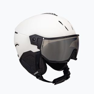 Casco da sci UVEX Instinct Visor bianco/nero opaco