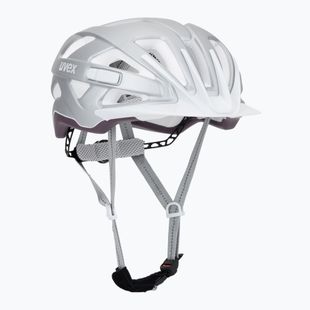 Casco da bici UVEX City Active argento/prugna opaco