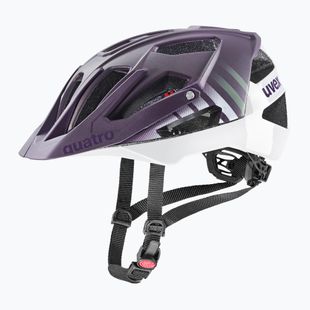 Casco da bici UVEX Quatro CC prugna/bianco opaco