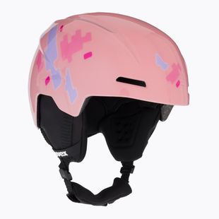 Casco da sci UVEX per bambini Viti rosa puzzle