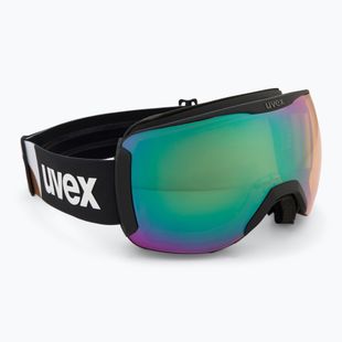 UVEX Downhill 2100 CV occhiali da sci nero opaco/giallo specchiato opale