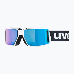 Occhiali da sci UVEX Mtn Tour bianco opaco/blu specchiante