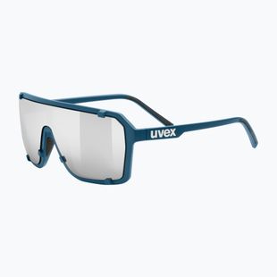 Occhiali da sole UVEX Esntl Epic blu opaco/argento specchiato