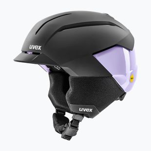 Casco da sci UVEX Levitate MIPS nero/lavanda opaco