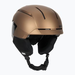 Casco da sci UVEX Levitate MIPS marrone/nero opaco