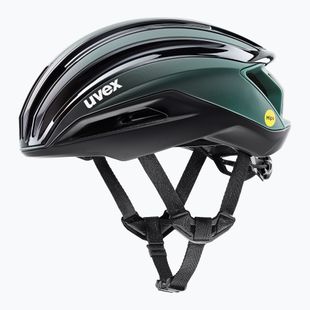 UVEX Surge Aero MIPS casco da bici nero/verde salvia opaco