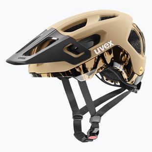 UVEX React MIPS casco da bicicletta deserto/nero opaco