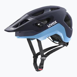 Casco da bicicletta UVEX React deep space/azure matt