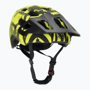 Casco da bici per bambini UVEX React MIPS Jr lime/nero