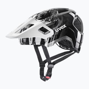 Casco da bici per bambini UVEX React Jr white/black matt