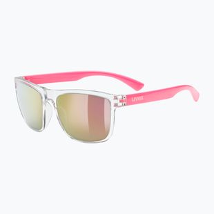 Occhiali da sole per bambini UVEX Rookie Jr clear pink/mirror pink