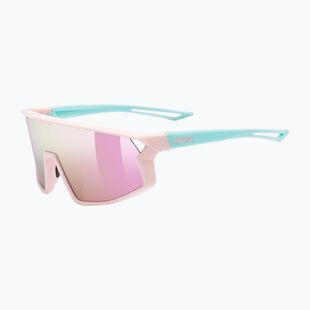 UVEX occhiali da sole per bambini Skyryse Jr rosa/verde opaco/rosa specchiato