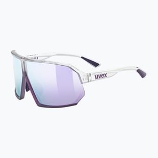 UVEX Sportstyle 237 occhiali da sole trasparenti/viola metallizzata/lavanda specchiata