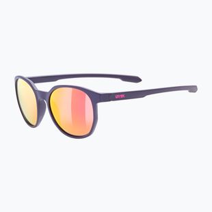 Occhiali da sole UVEX LGL 54 blu opaco/viola specchiata