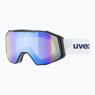 Maschera da sci UVEX Gravity FM S2 black matt/mirror blue