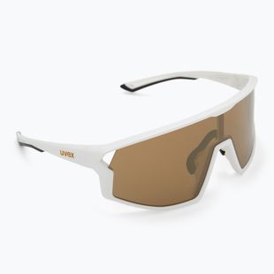 Occhiali da sole Uvex Skyryse white matt/mirror gold