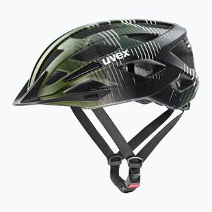 Casco da bici per bambini UVEX Air Wing 2 CC dark olive/black matt